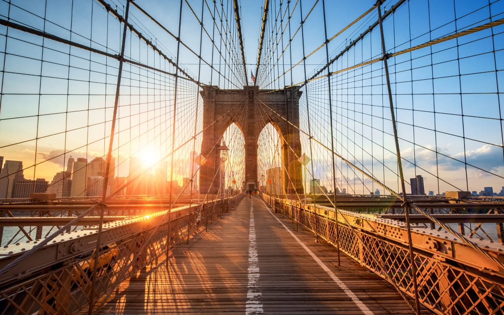 Brooklyn Bride at sunset