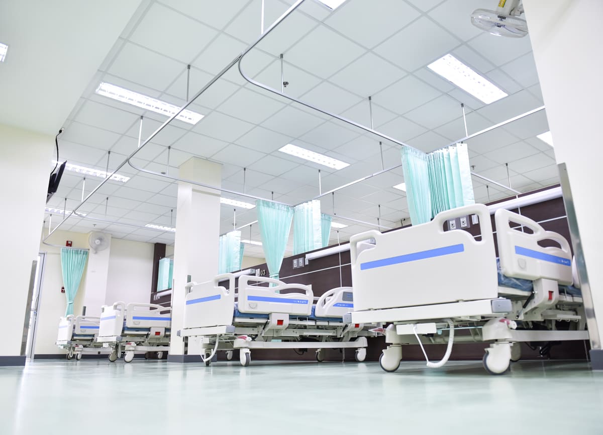 Beds in Hospital Ward