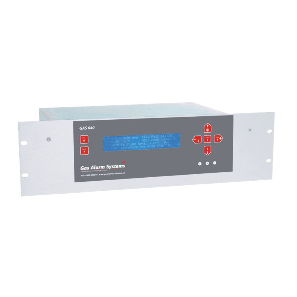 Rack mounted gas detector