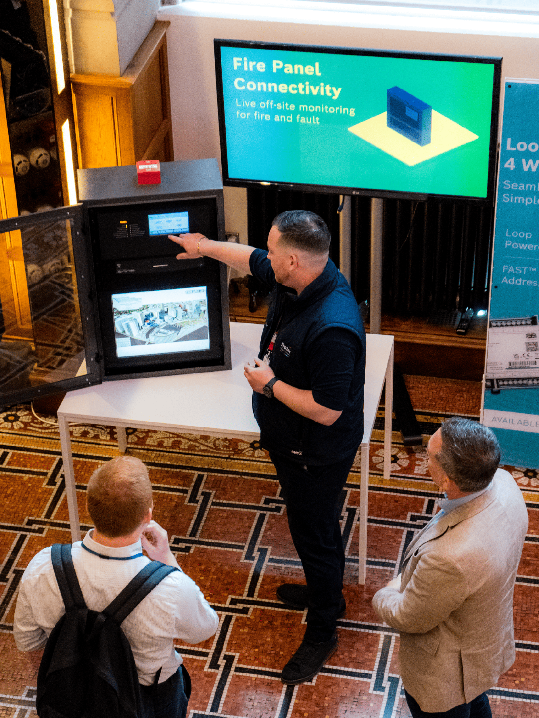 Protec engineer at the event leeds