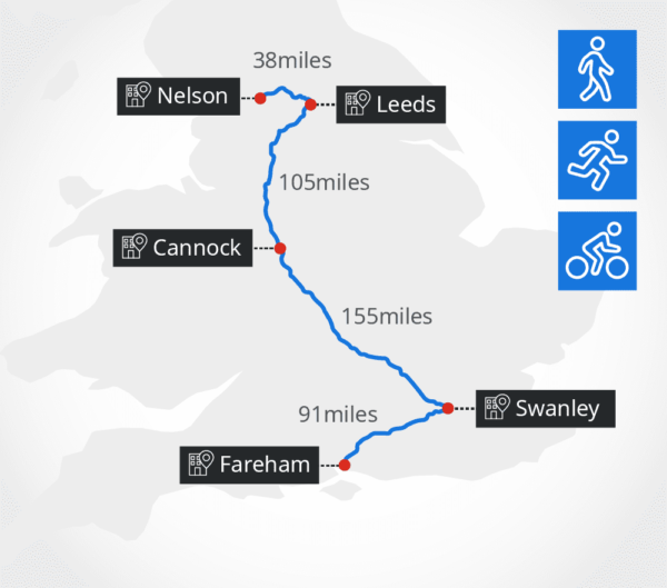 Protec office distance map